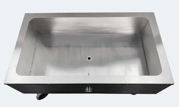 ice bath cart empty