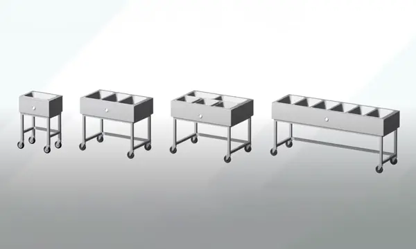 ice bath cart configurations